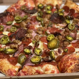 Meaty Lovers with added Jalapeños. Fantastic once again!
