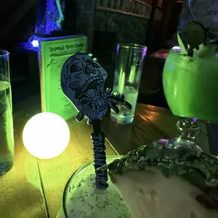 Look at the additions of Halloween fun deor in our drinks!