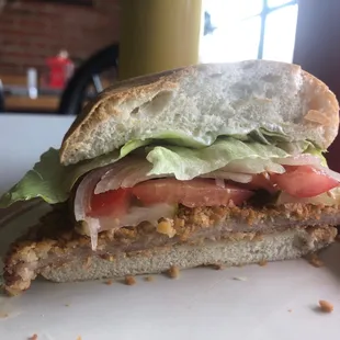 Pork tenderloin sandwich