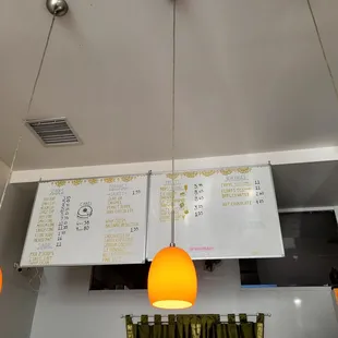 Menu board