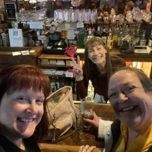 three women at the bar