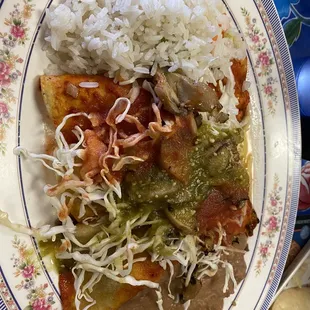 Vegan mushroom enchiladas