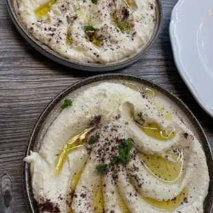 Hummus and baba ganoush