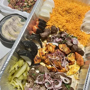 "Meal for three": huge portions with six massive pita pockets, cut in half for a total of 12 meals... Thin and healthy pitas.