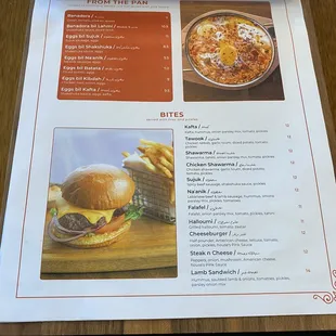 menu, burgers