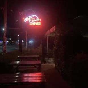 outside