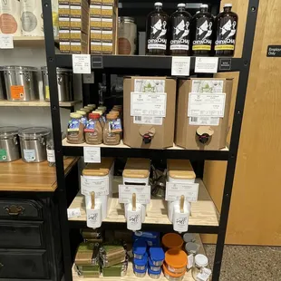 Organic maple syrup, honey, and chai