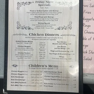 Full Menu