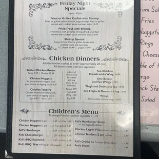 Full Menu