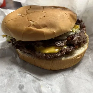 Double cheeseburger