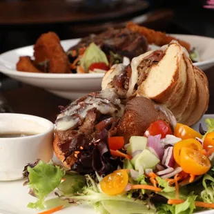 French Dip w/ Shaved Prime Rib &amp; Balsamic Onions
