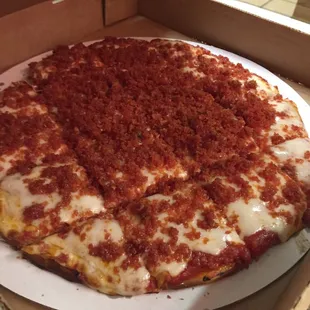 a pizza in a box