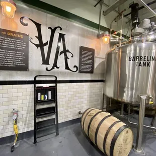 Tarnished Truth Distilling Co. -- photo from the tour of their distillery