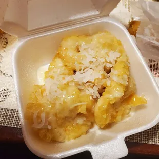 The rock shrimp appetizer