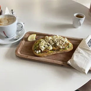 Avocado toast with fried egg