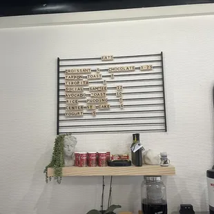 Food menu