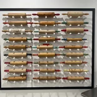 Rolling pin art display