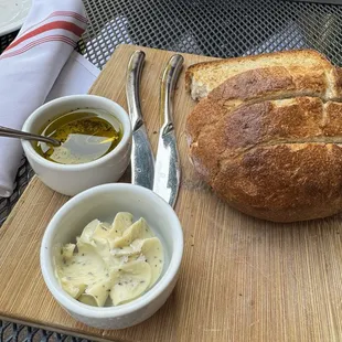 Bread Service with Peppered Butter