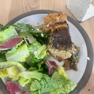 VEG QUICHE & SALAD