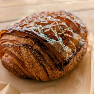 a close up of a pastry