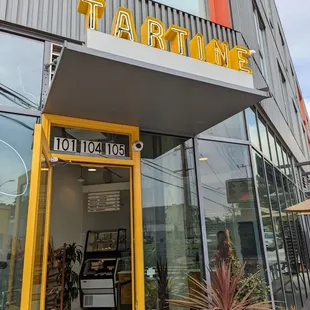 the front entrance to tartine