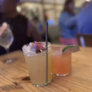 Left :Bee hive - sweet and a little tarty 4.5/5 Right: ABC - a subtle spicy kick, tarty and sweet