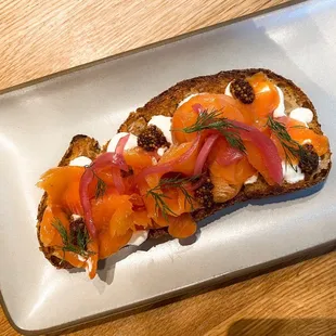 Smoked Salmon Tartine