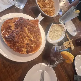 Lasagne and Pasta Rústica with 4 Cheese Fondue