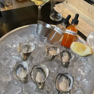 Half dozen oysters