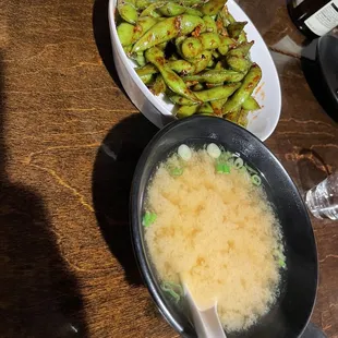 Grilled Garlic Edamame