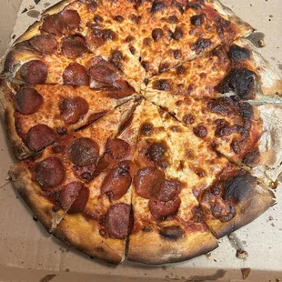 a pizza in a box