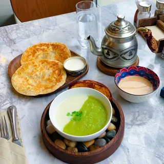 Cauliflower and Broccoli Cream Soup