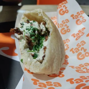 Half sandwich with brains