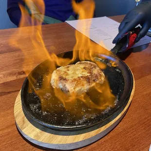 Flaming Saganaki