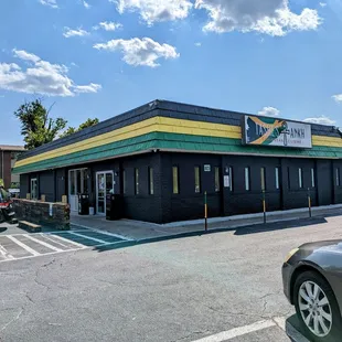 The Building and parking lot