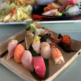 food, sushi, sushi and sashimi, sashimi