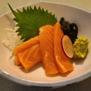 Salmon sashimi