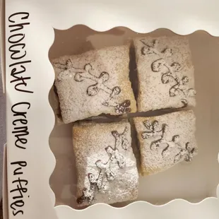 Chocolate snow puffies