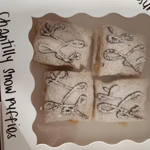 Chantilly snow puffies