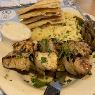 Chicken souvlaki