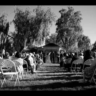 Romantic lighted gazebo is the perfect place to be married.