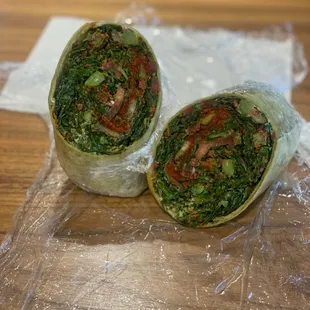 The Original Kale Wrap - Half Size (Spinach Wrap)