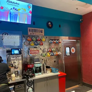 a woman in a kitchen