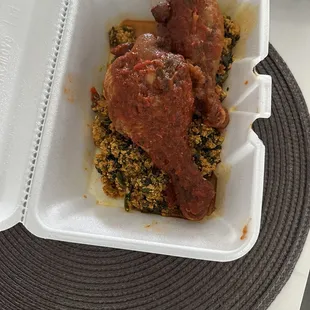 Family Meal Plan Egusi, Pounded Yam, Chicken Jollof Rice Family Meal