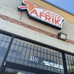 The front of store - hidden behind a Texaco has station