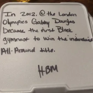 Trivia on every box--important stuff!