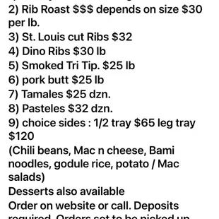 Thanksgiving Week orders