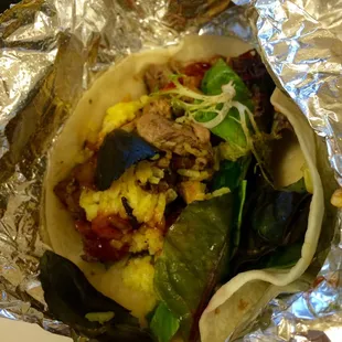 Weekly special: sweet Thai chili taco with chicken