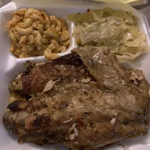 Turkey Wings ( Sunday Only) with Mac and Cheese and Cabbage