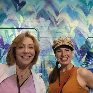 If you're in the arts district, color is what you'll get and lots of it.